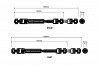 GMADE - JUNFAC SCALE TRX UNIV SHAFT 312mm W/B HARDENED STEEL FITS TRX4
