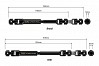 GMADE - JUNFAC SCALE AXIAL WRAITH 1.9 UNIV. SHAFT HARDENED STEEL