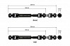 GMADE - JUNFAC SCALE GMADE GS01 UNIV SHAFT HARDENED STEEL