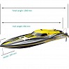 JOYSWAY ALPHA BRUSHLESS YELLOW ARTR RACING BOAT w/o BATT/CHRGR