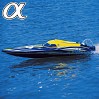 JOYSWAY ALPHA BRUSHLESS YELLOW ARTR RACING BOAT w/o BATT/CHRGR