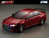 KILLERBODY MITSUBISHI LANCER EVO X FINISHED BODY OXIDE-RED