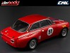 KILLERBODY ALFA ROMEO 2000 GTAM 190MM FINISHED BODY RED