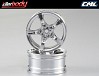 KILLERBODY WHEEL 3MM OFFSET CHROME 5-SPOKE 1/10 TC (4)