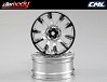 KILLERBODY WHEEL 3MM OFFSET CHROME 10-SPOKE 1/10 TC (4)