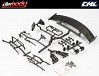 KILLERBODY 1/10 TC BASIC PLASTIC PARTS (CARBON FIBER FINISH)