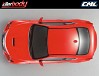 KILLERBODY LEXUS RC F 195MM FINISHED BODY - ORANGE