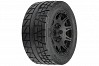 PROLINE MENACE HP STREET BELTED TYRES ON 24MM BLACK RAID 5.7