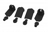 RPM SHOCK SHAFT GUARDS for TRAXXAS 1/10th SCALE SHOCKS - BLACK