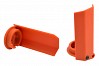 RPM TRAXXAS X-MAXX SHOCK SHAFT GUARDS - ORANGE