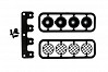 RPM Light Canister Set For RPM Slash Front Bumpers - Black