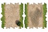 CRAWLER PARK 2 X DIRT AND GRASS HALF STRAIGHTS FOR 1/24 RC CRAWLER