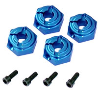 Team Associated TC4 Aluminium Clamping Wheel Hex Adapters, Blue