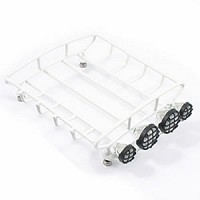 Fastrax Crawler Rounded Luggage Tray with 4 Light Set (White)