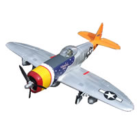 FMS WWII P-47 Thunderbolt 1400 Series Electric ARTF Aircraft with Retract Landing Gear
