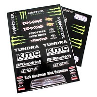 Matrixline Monster Black Short Course Decal Set