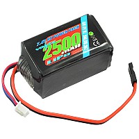 Voltz 2500mAh 2S 7.4v LiPo RX Hump Battery Pack