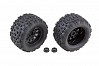 TEAM ASSOCIATED RIVAL MT10 BLK METHOD WHEELS/TYRES MOUNTED