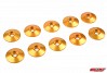 CORALLY ALUMINIUM WASHER FOR M4 FLAT HEAD SCREWS OD=10mm Gold (10pcs)
