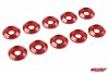 CORALLY ALUMINIUM WASHER FOR M5 FLAT HEAD SCREWS OD=8mm Red (10pcs)