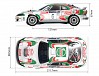 CARISMA GT24 TOYOTA CELICA GT-FOUR WRC CLEAR BODY SET CARISMA GT24 TOYOTA CELICA GT-FOUR WRC CLEAR BODY SET