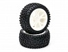 FASTRAX 1/10TH MOUNTED CUBOID BUGGY REAR TYRES WHITE 10-SP FASTRAX 1/10TH MOUNTED CUBOID BUGGY REAR TYRES WHITE 10-SP