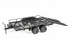 FASTRAX SCALE DUAL AXLE TRUCK CAR TRAILER w/RAMPS & LEDs