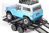 FASTRAX SCALE DUAL AXLE TRUCK CAR TRAILER w/RAMPS & LEDs
