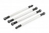FTX OUTBACK 2.0 NICKEL PLATED STEEL SIDE LINKAGE 74MM (4PC)