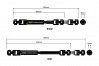 GMADE - JUNFAC SCALE TRX UNIV SHAFT 324mm W/B HARDENED STEEL FITS TRX4