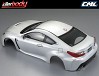 KILLERBODY LEXUS RC F 195MM FINISHED BODY - PEARL WHITE