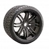 SWEEP ROAD CRUSHER BELTED TYRE ON BLACK 17MM WHEELS 1/4 OFFSET