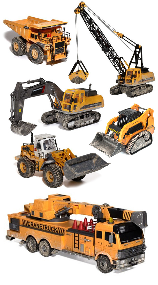 Radio control construction vehicles from Hobby Engine