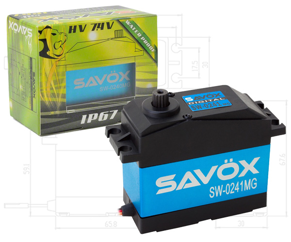 New Savox Jumbo Waterproof Servos
