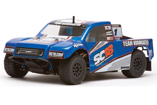 Team Associated&nbsp;SC18 RTR 1:18 Scale Ready-to-Run 4WD Electric Short Course Off Road Race Truck