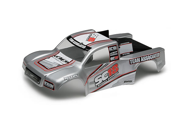 Team Associated&nbsp;SC18 RTR Pre-painted Bodyshell - Silver