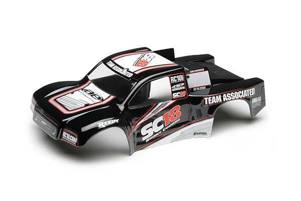 Team Associated&nbsp;SC18 Pre-painted Bodyshell - Rockstar/Makita