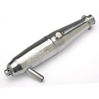 Factory Team 1/8th Scale Polished Aluminum Muffler