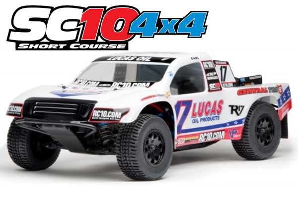 Team Associated SC10 4x4 RTR Brushless 4WD Short Course Truck with 2.4Ghz Radio System - Lucas Oil