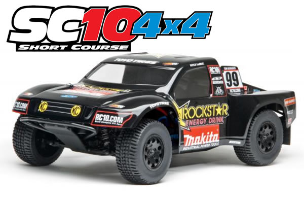 Team Associated SC10 4x4 RTR Brushless 4WD Short Course Truck with 2.4Ghz Radio System - RockStar/Makita