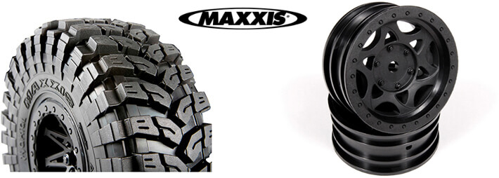 Axial WALKER EVANS BEADLOCK RACING WHEELS and BFGOODRICH KRAWLER KX TIRE
