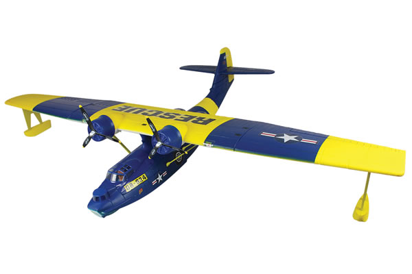 Dynam&nbsp;PBY Catalina 1470mm ARTF Twin Engine Seaplane w/o TX/RX/Battery - Blue/Yellow