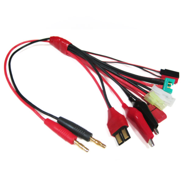 4.0mm to Deans/Futaba/JST/Tamiya/Micro Tamiya/MPX/TRX/Clip Wire