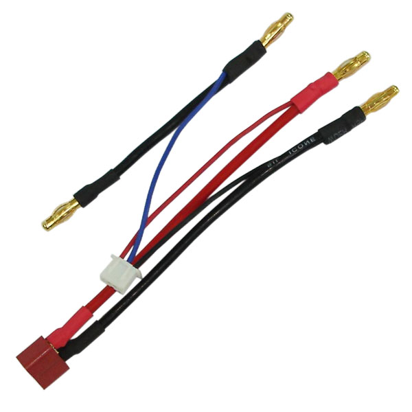 Balance Adaptor for LiPo 2S with Deans/4mm Connector