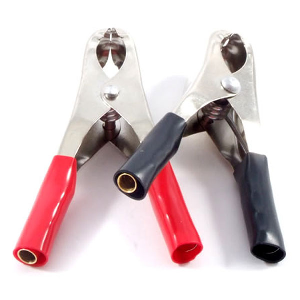 Crocodile Clips with 4mm Connectors