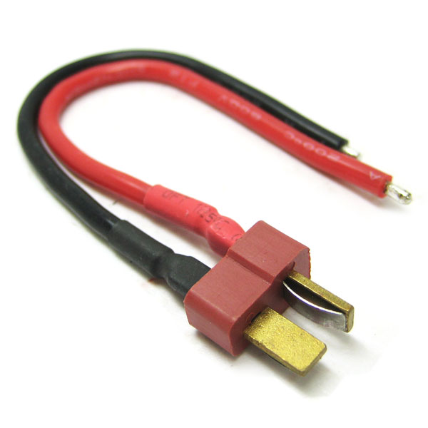 Male Deans Connector with 10cm 14AWG Silicone Wire
