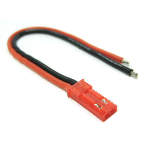 Male JST Connector with 10cm 20AWG Silicone Wire