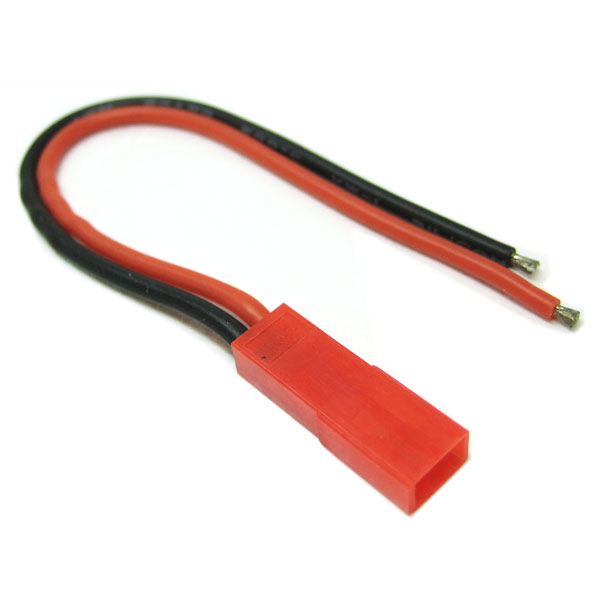 Female JST Connector with 10cm 20AWG Silicone Wire