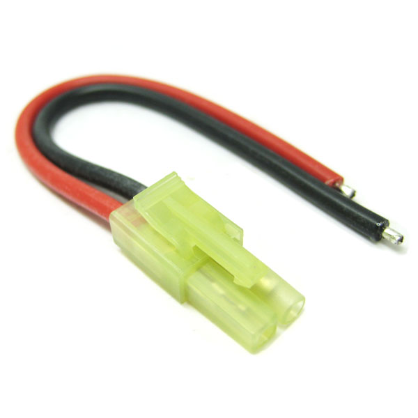 Male Tamiya Connector with 10cm 18AWG Silicone Wire