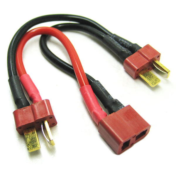 Deans 2S Battery Harness for 2 Packs in Series 14AWG Silicone Wire